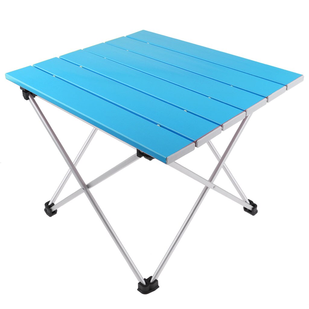 Outdoor Aluminium Foldable Picnic Camping Desk Table Ultralight Compact Size with Storage Pouch Indoor Outdoors Dinner Table