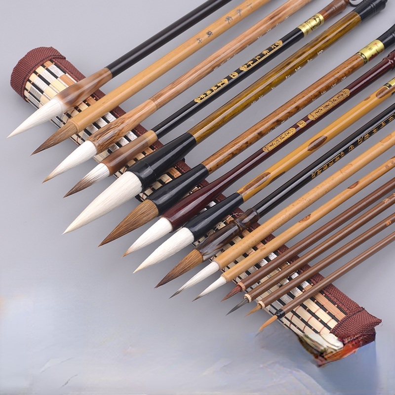 Chinese Painting Writting Calligraphy Brushes Pen Set Watercolor Painting Regular Script Writing Brushes Tinta China