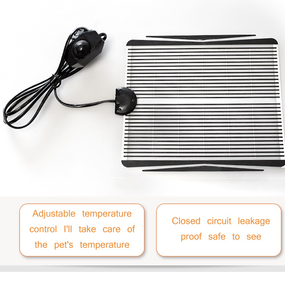 Reptil calor Mat ajustable calentador de almohadilla de calor para los Reptiles tortuga serpiente lagartija Gecko araña sobre orugas