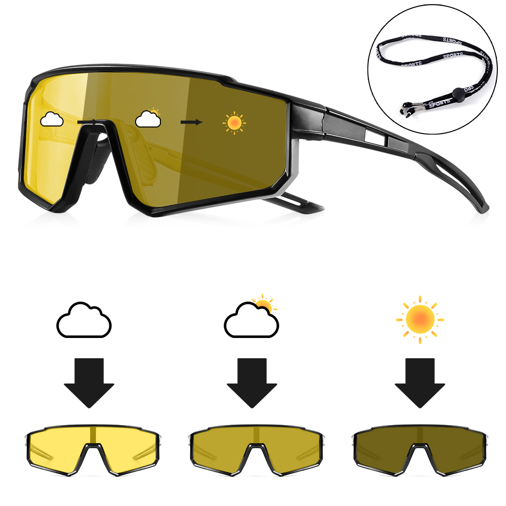 Crixalis polariserade solglasögon för män och kvinnor med rep, cykelsolglasögon, fiskeglasögon,  uv400 st: Ingefära