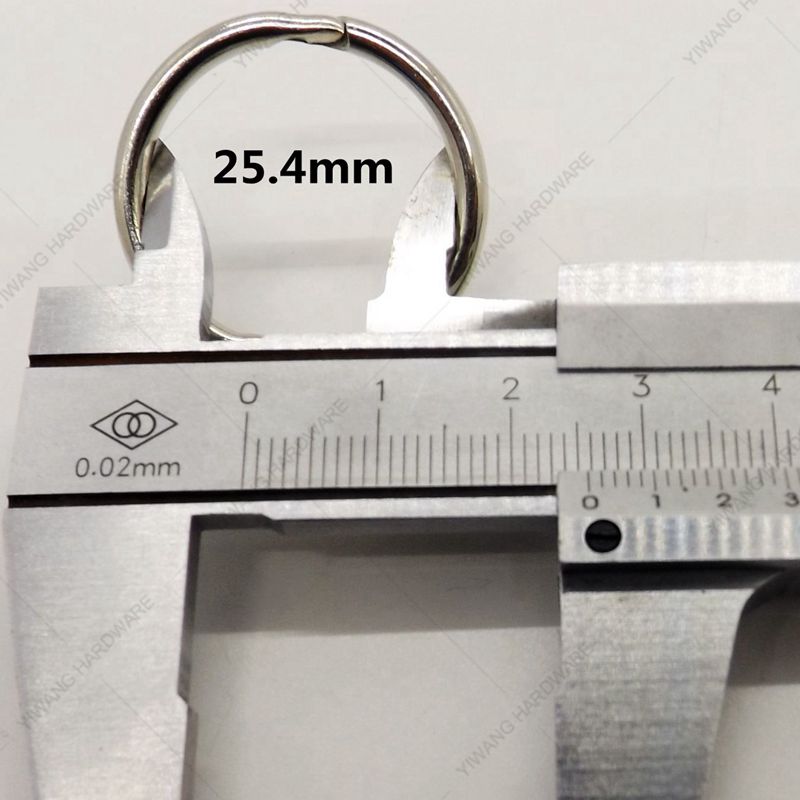 10pcs nickel plating Loose Leaf Book Binder Hinged Rings classroom collection ring: White