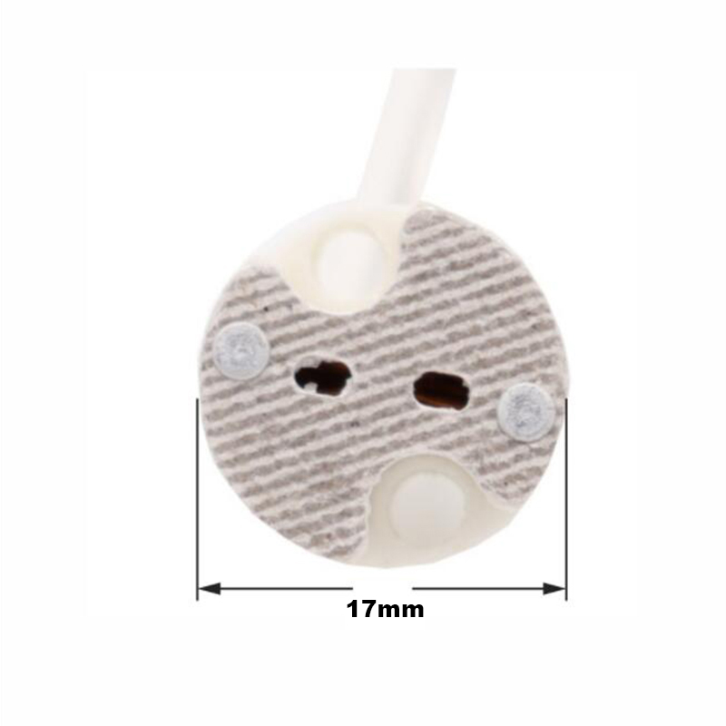 Mr16 mr11 gu5.3 g4 halogen led-pærer holder sokkel keramisk adapter ledningskontakt