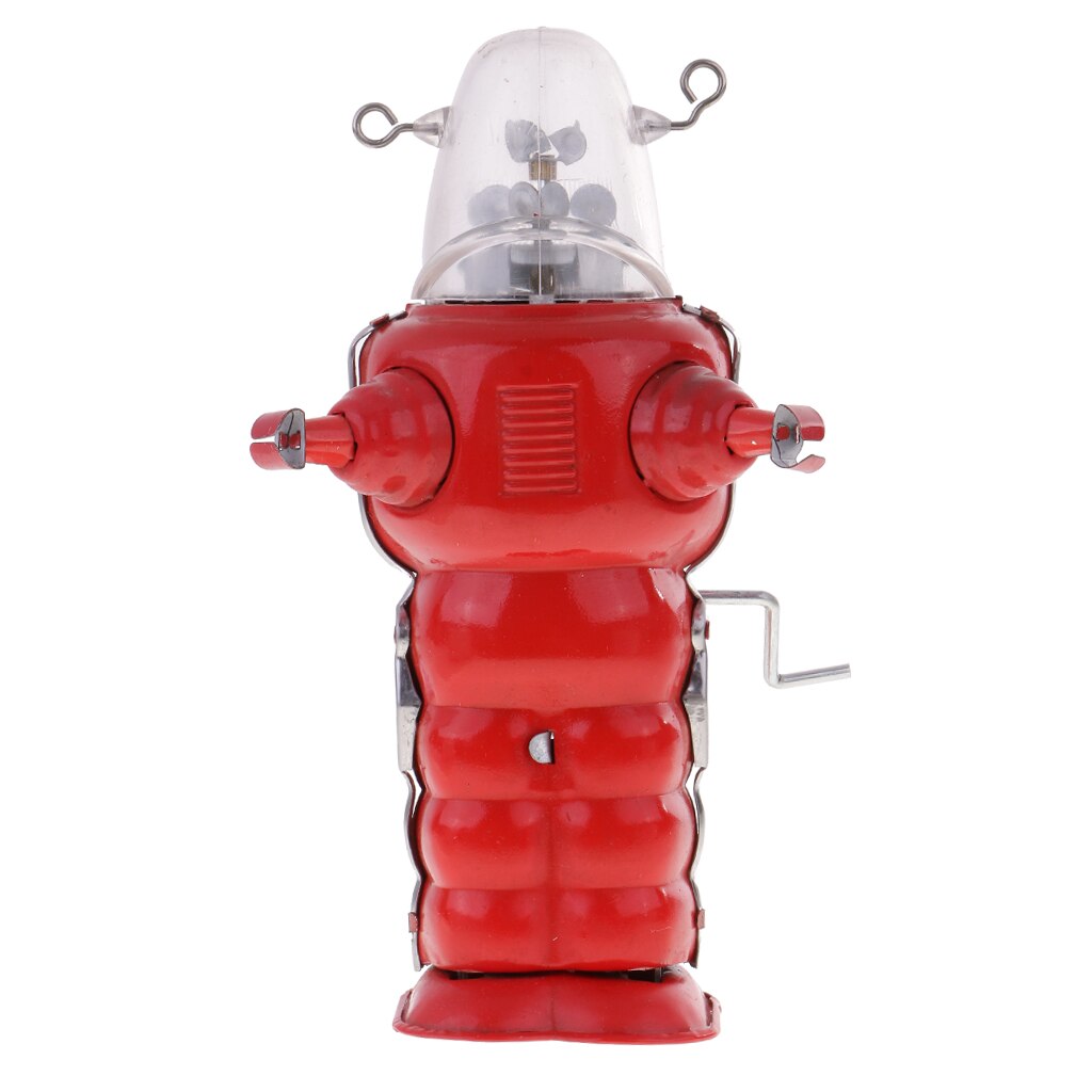 17cm / 6inch Hand-cranked Mechanical Robot Planet Tin ROBOT Collectibles