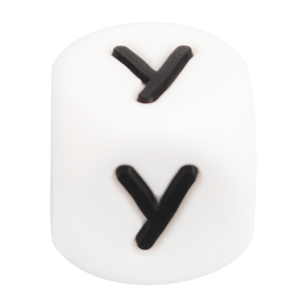 LOFCA 12mm 100 stuks Siliconen Letter Kralen Alfabet Tandjes Kralen Bijtring Engelse Letters Food Grade Baby Verpleging voor tandjes: Deep Blue