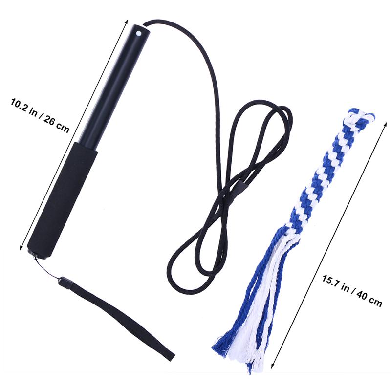 Interactieve Hond Speelgoed Uitschuifbare Flirt Pole Funny Chasing Staart Teaser En Exerciser Voor Huisdieren Telescopische Grappige Hond Stok: Size L
