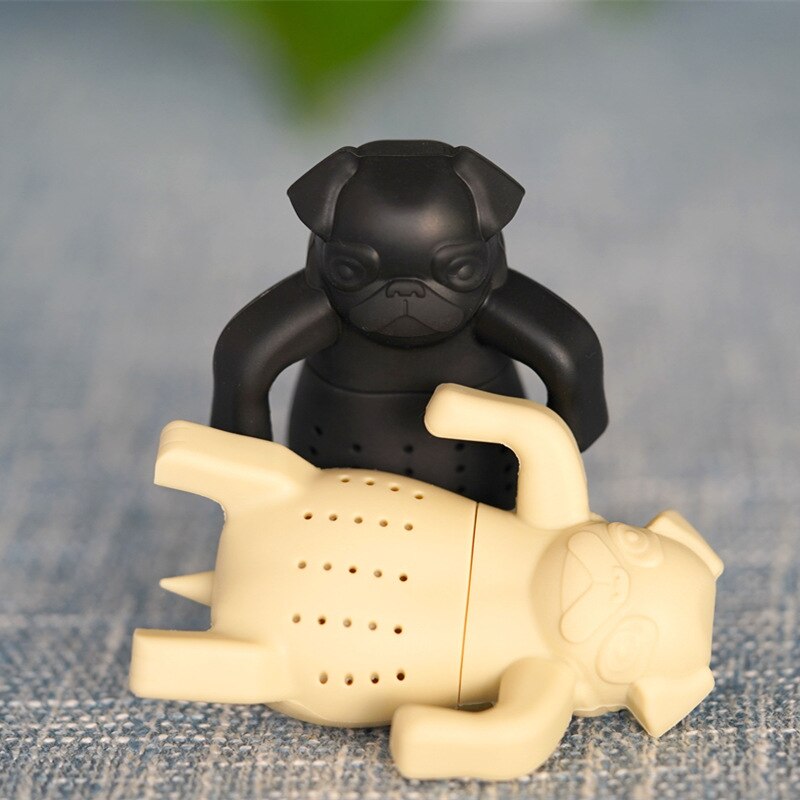 Handsome dog tea infuser Dog Filter Diffuser Portable Reusable Spice Loose Leaf Herbal Strainer