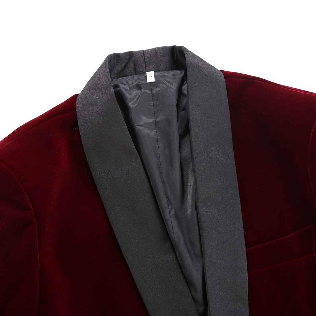 Pyjtrl miesten syksy talvi sametti viininpunainen vapaa-ajan puku takki hääsulhanen laulaja slim fit bleiseri hombre masculino