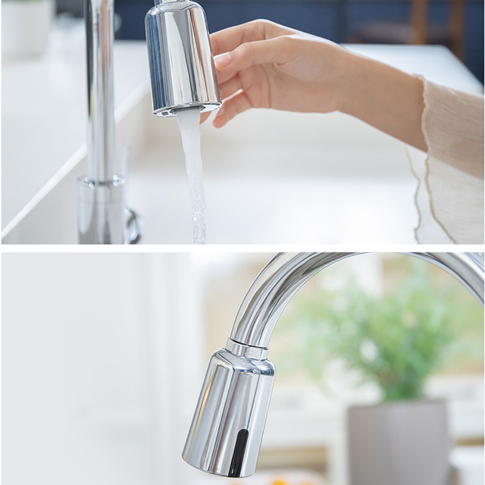 Automatic Sensor Tap Double Sensor Faucet Infrared Induction Water Saving Device Kitchen Water-Saving Smart Sensor Faucet Mouth