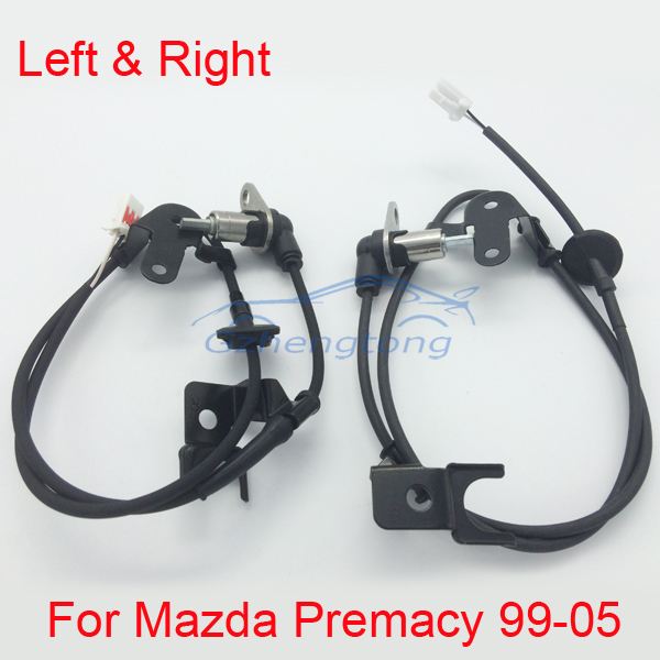 2 Stks/set ABS Wielsnelheidssensor Achter Links en Rechts voor Mazda Premacy 99-05 Hight Auto vervanging onderdelen