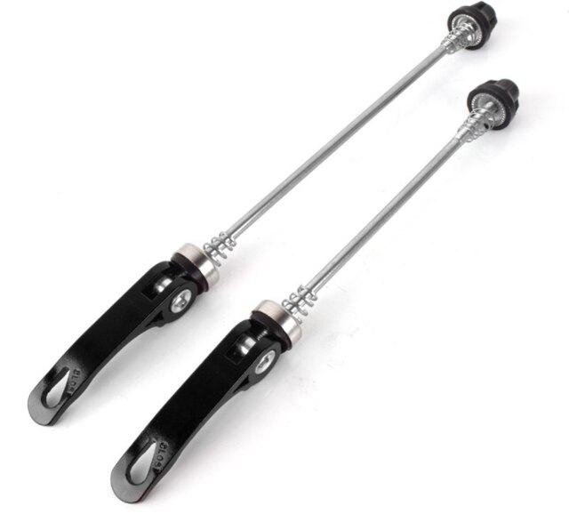 Jeu de roues avant et arrière de vtt à levier à dégagement rapide, axe fixe, jeu de roues pliantes de route, tige de moyeu: 3