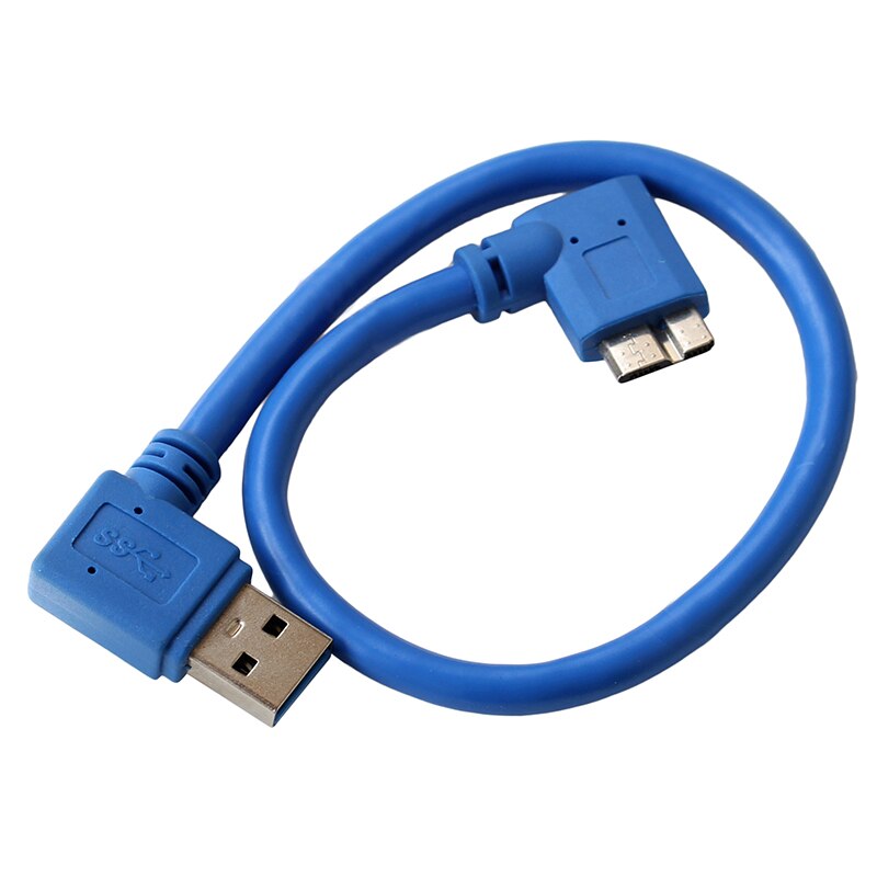SYSTEM-S Micro USB Kabel – 90° Winkelstecker (rechts), 27 Cm, Für Smartphones, Tablets & Kameras