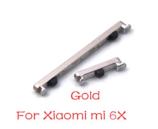 Side Power Key +Volume Button For Xiaomi Mi A2 6 6X 9 8 Lite Max Note 3 Play Parts: Mi A2 6X Gold