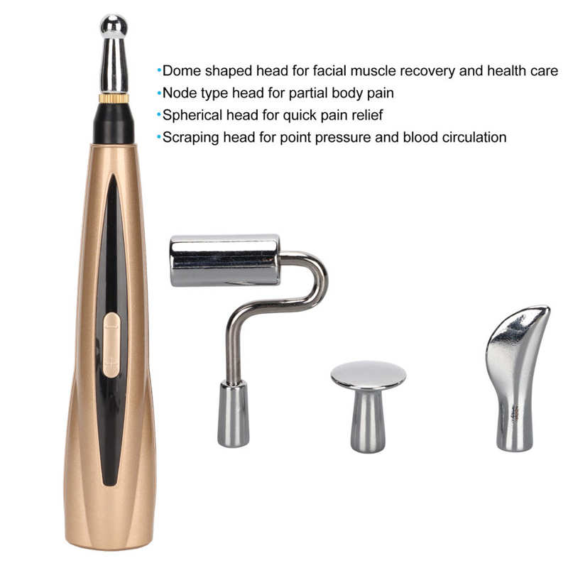 Electric Meridians Massage Pen Relax Muscles Electric Acupoint Massage Pen for Body