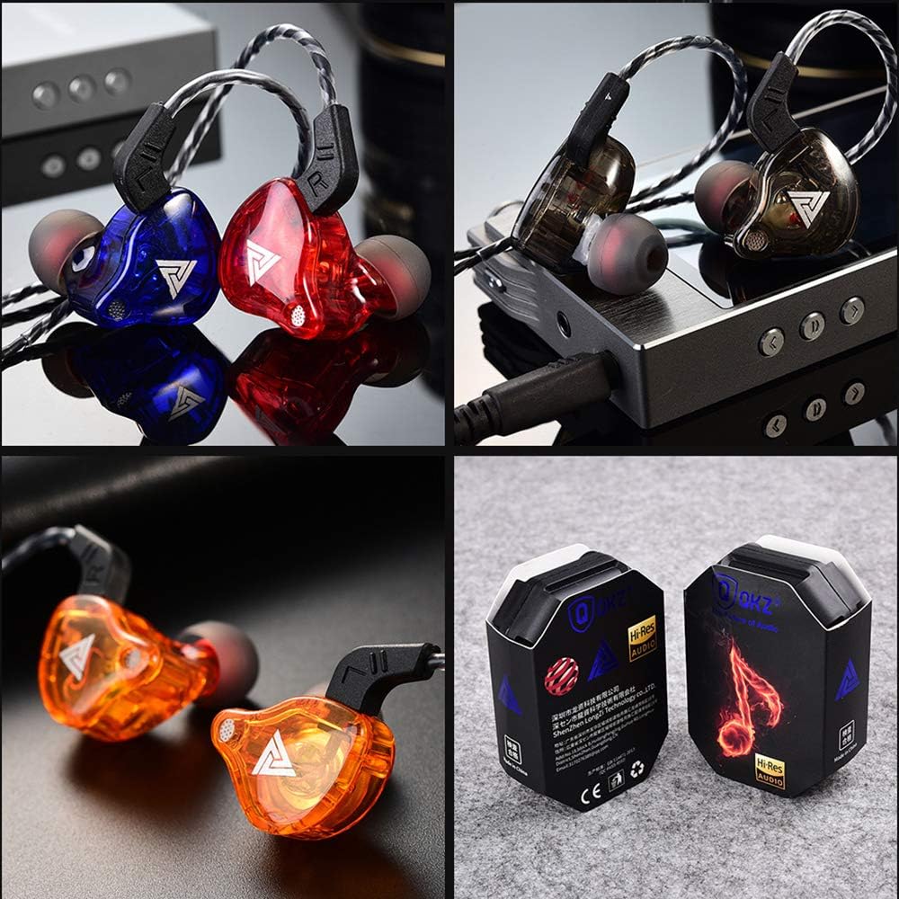 Original QKZ AK6 Copper Driver HiFi Wired Earphone Race Sport Headphone Bass Stereo Headset Music Earbuds 3.5MM In Ear With Mic