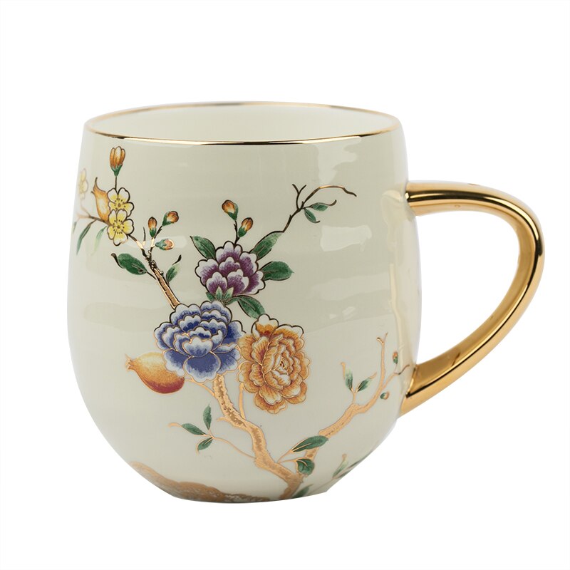 Ceramic mug bone porcelain couple coffee cup personality trend: A2