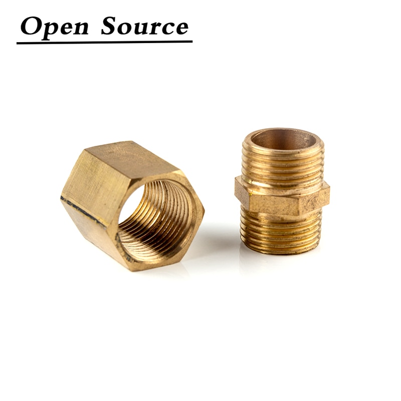 Brass Copper Hose Pipe Fitting Hex Coupling Coupler Fast Connetor Male Thread/Female Thread 1/8" 1/4" 3/8" 1/2" 3/4" BSP