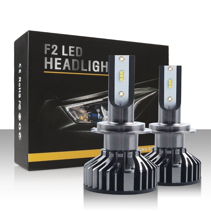 1Pcs F2 Led Koplamp Lamp CSP-1860 Lamp Kralen Voor Autolichten H1 H7 H8 H9 H11 9005 9006 9012 6000K Auto Koplampen