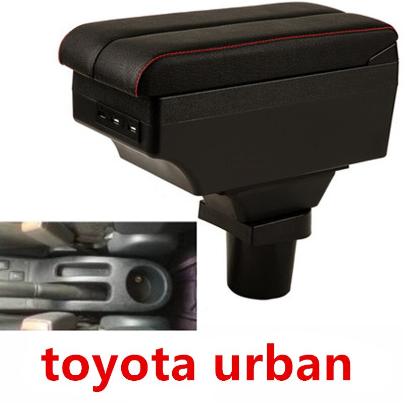 För toyota urban cruiser armstödsbox dubbellager med usb-gränssnitt