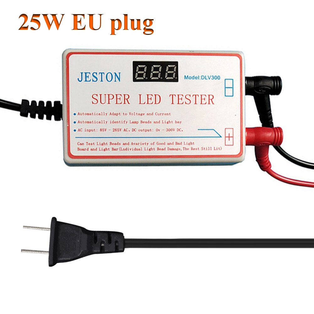 12W/25W LED Lamp and TV Backlight Tester LED Strips Beads Test Tool Measurement Instruments LED Tester 0-300V Output: 25W EU plug