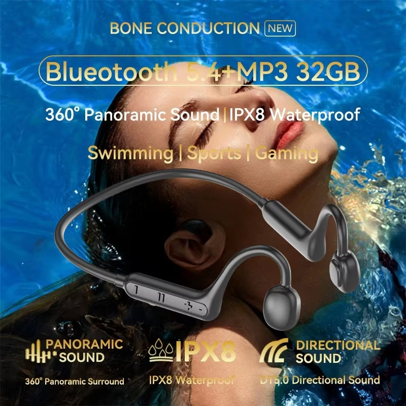 Xiaomi-auriculares inalámbricos de conducción ósea, cascos Bluetooth resistentes al agua con cuello, sonido estéreo de alta potencia, auriculares de 168 horas