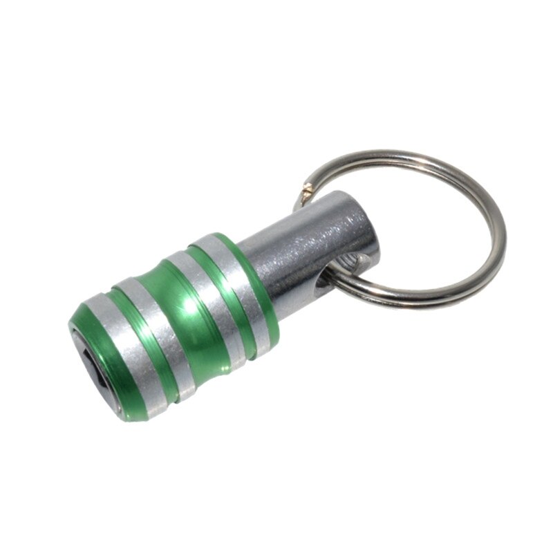 1/4inch Hex Shank Screwdriver Bits Holder Extension Bar Drill Screw Adapter Quick Release Keychain Easy Change: Green