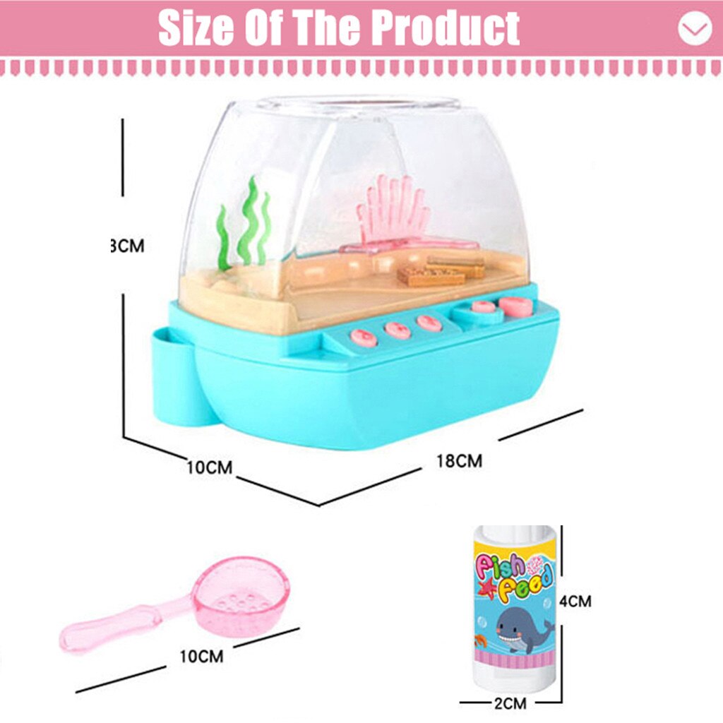 Interesting Kids Aquarium Children's Simulation Electric Fishes Tank Toys Set Parent-child interactive Toys Games