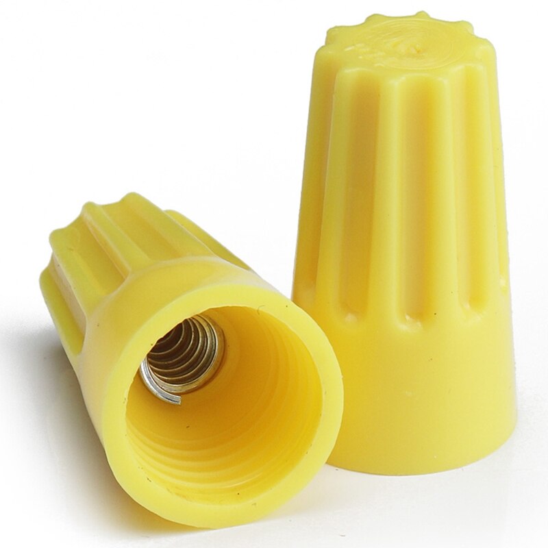 320 PCS Twist-On Wire Connector Assortment-Yellow+Red+Blue+Gray Easy Twist-On Ribbed Cap