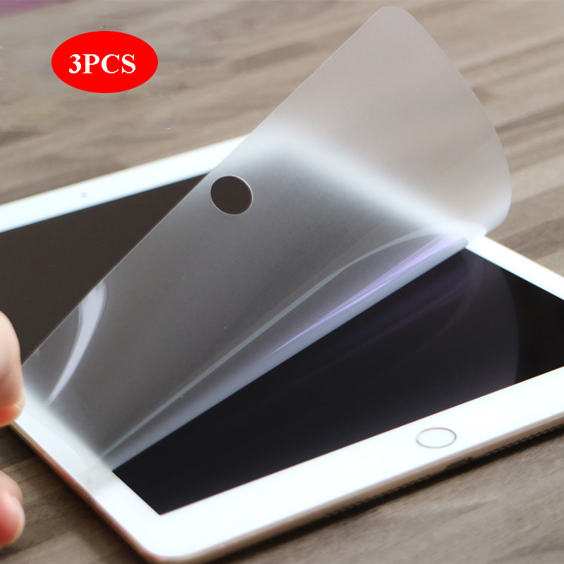 3 Pcs Pet Soft Screen Protector Voor Ipad 9.7 Beschermfolie Voor Apple Ipad Air 1 2 Matte protector Voor Ipad 5 6 Pro