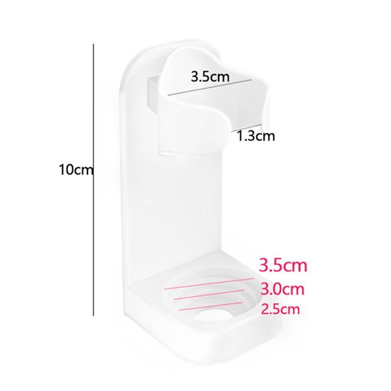 Pack 4 Soportes Pared Móvil Universal: Adhesivo Impermeable Para Ducha, Cama Y Mesilla (Blanco)