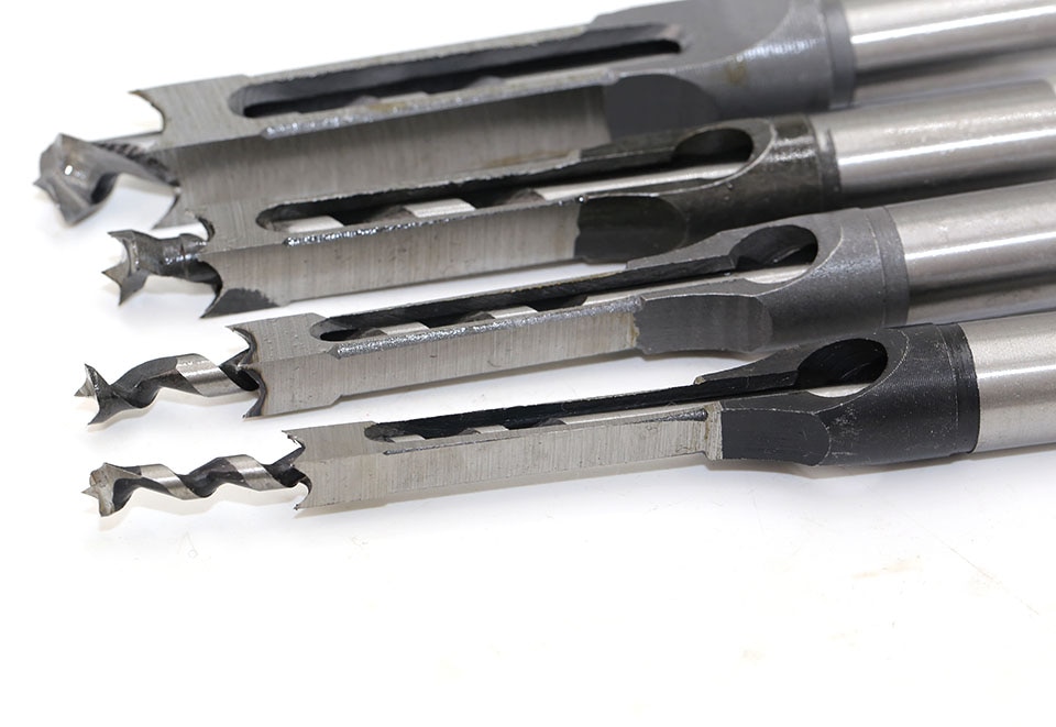 1pc HSS Square Hole Saw Mortise Chisel Wood Drill Bit with Twist Drill