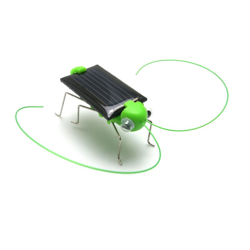 Solar- Energie Spielzeug Energie Verrückte Heuschrecke Kricket Bausatz Weihnachten Spielzeug 4*1,8 cm