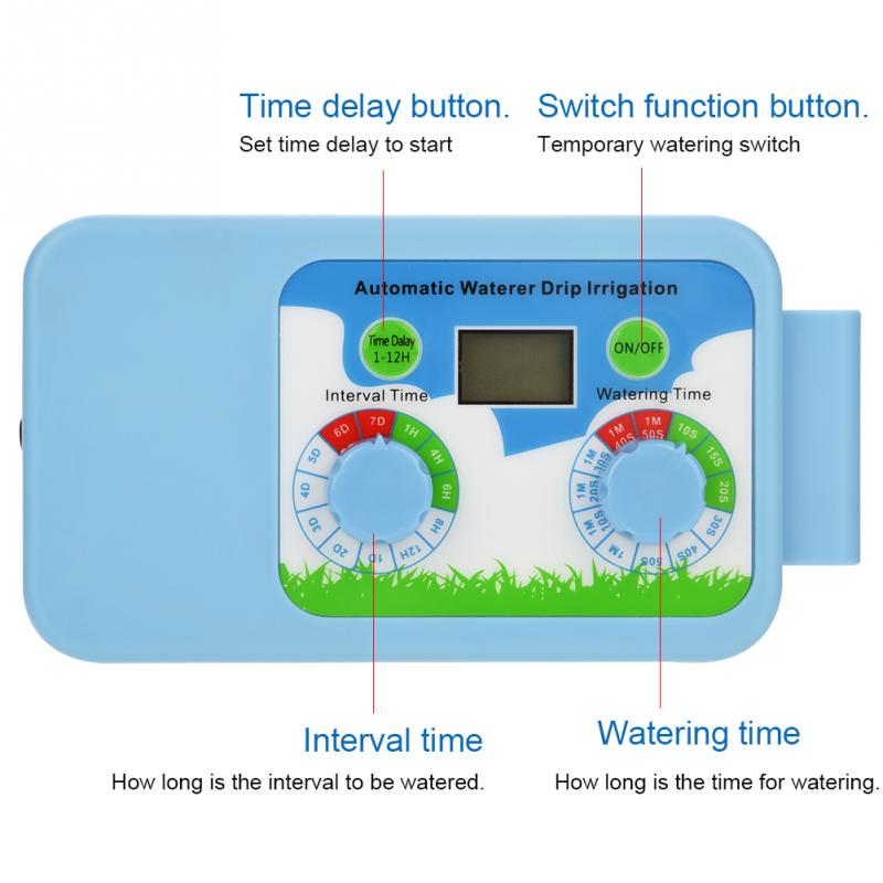 Automatic Garden Irrigation Controller Rain Sensor LCD Display Automatic Watering Timer Electronic Garden Irrigation Controller
