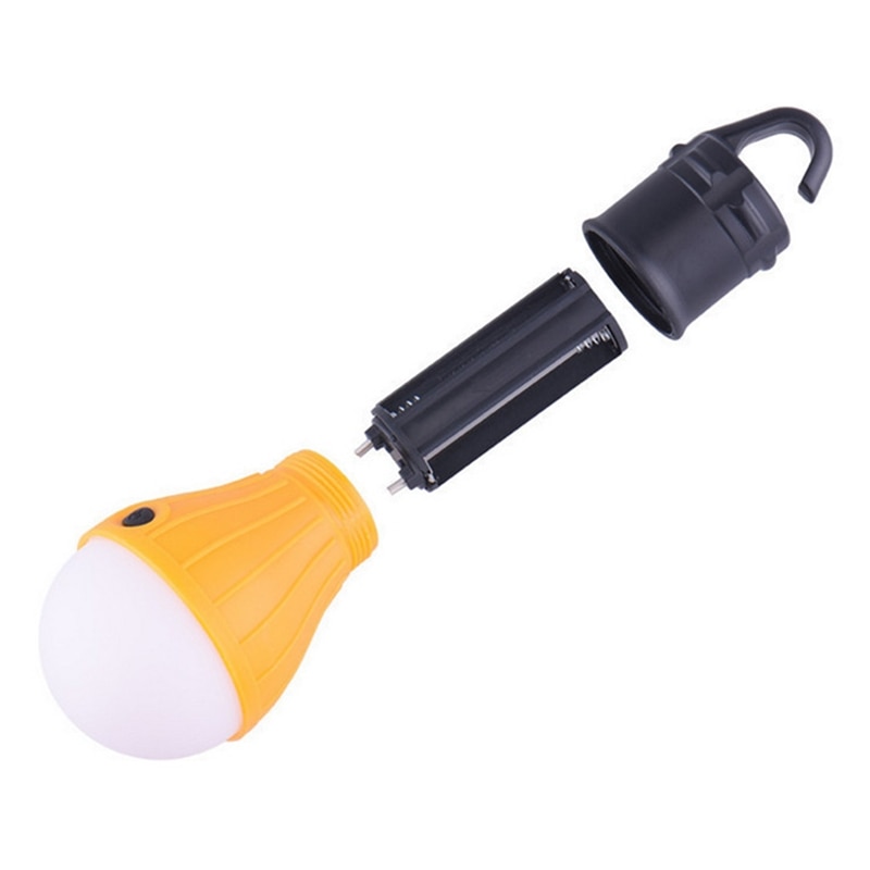 Portable Camping Equipment Outdoor Hanging 3 LED Camping Lantern Soft Light LED Camp Lights Bulb Lamp for Camping Tent Fishing