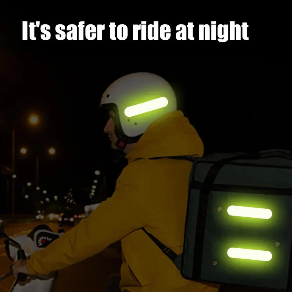 10 Stück Universal--Sicherheitswarnung, reflektierende Aufkleber für Auto, reflektieren alle Lichtquellen, Motorradhelm-Aufkleber, Autoteile
