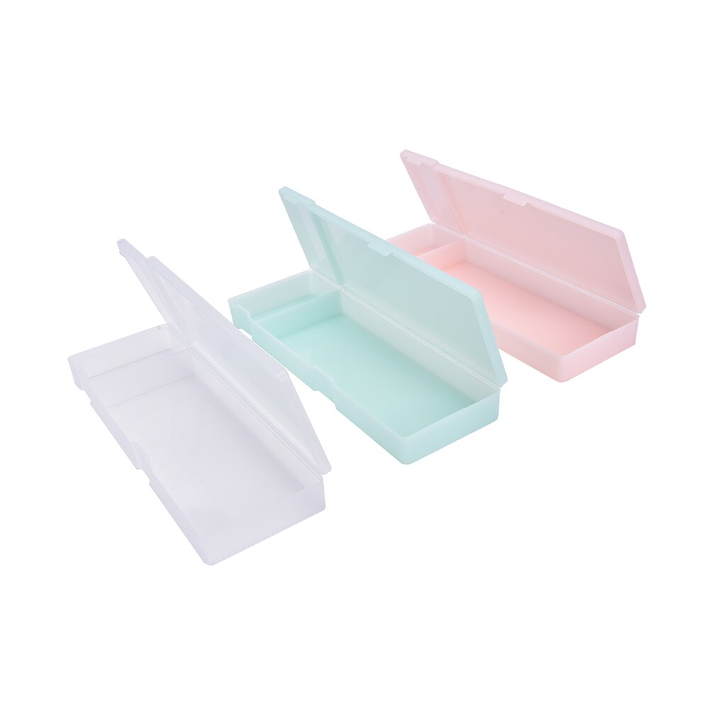 1PCS Transparent PP Plastic Coin Bags Makeup Box Simple &Practical Lovely Pen Box