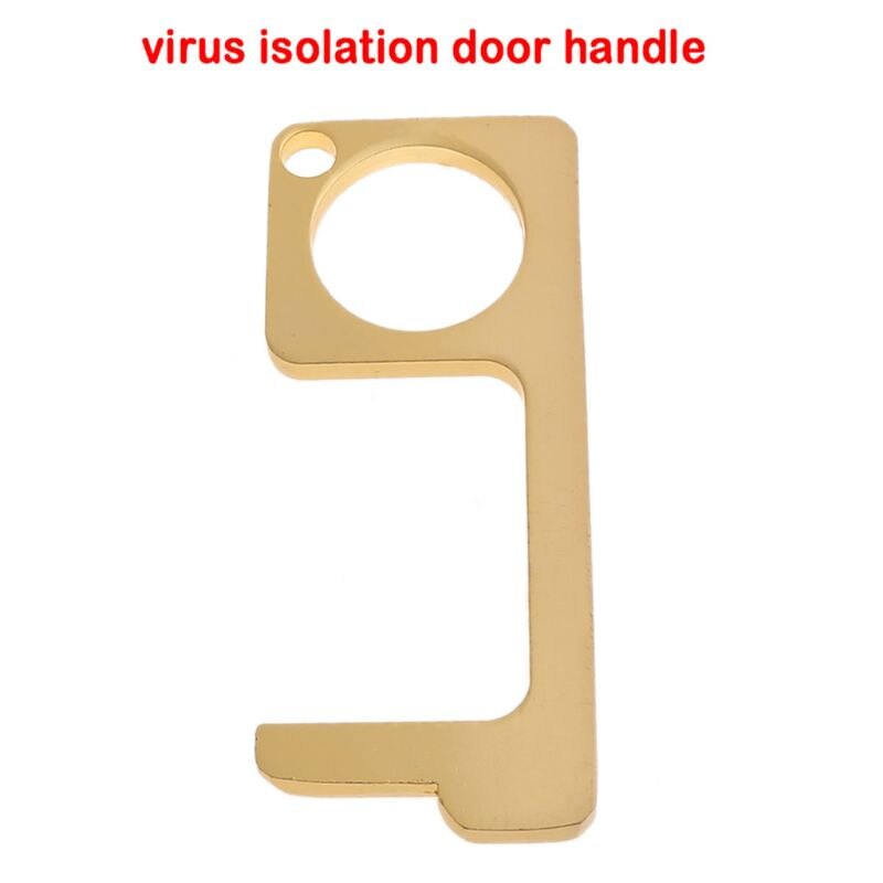 Porte ouverte aide Portable zéro contact Assistant sécurité sans contact en laiton porte-clés L4MF