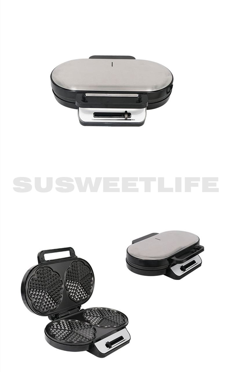 Double-head Mini Waffle Maker Multifunctional Home Cake Maker Breakfast Maker Toaster Electric Baking Pan