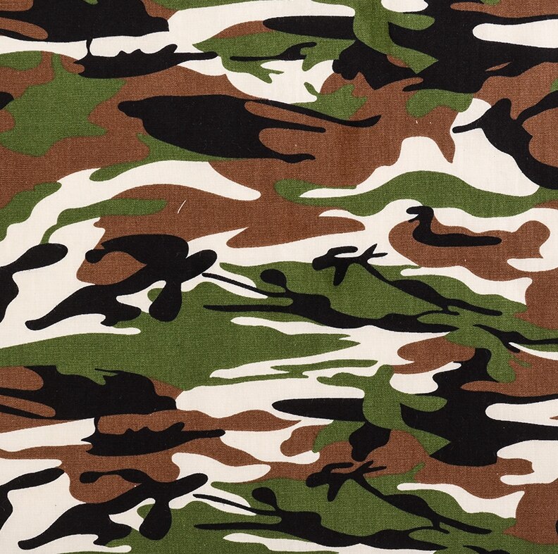 Tela de camuflaje de algodón de yardas, , tela de popelina para ropa de hombre 45*145 cm/unids TJ1343: 2
