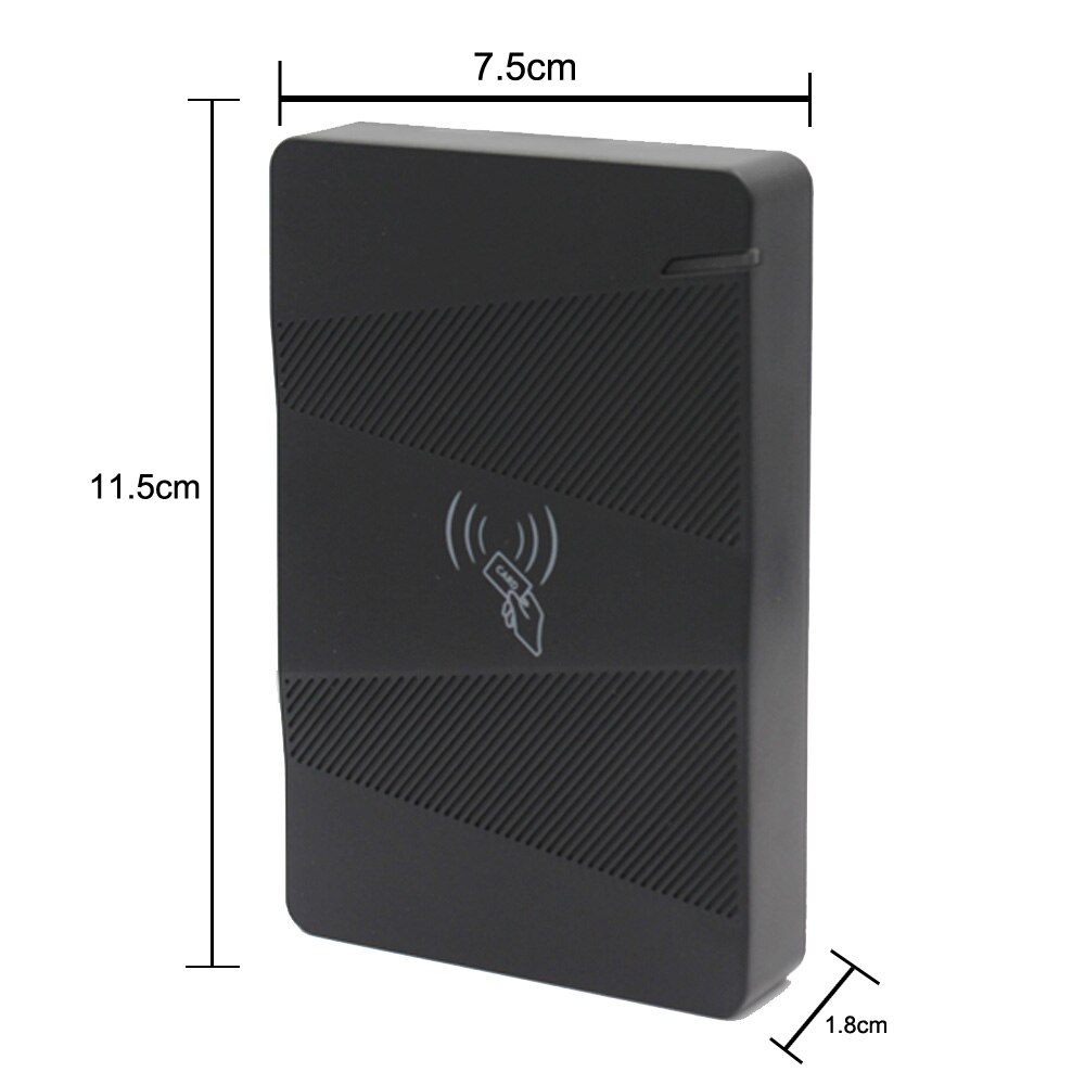 IP67 Waterproof 13.56MHZ IC Access Control card reader Outdoor Access Control System No keypad 15000 Usersr