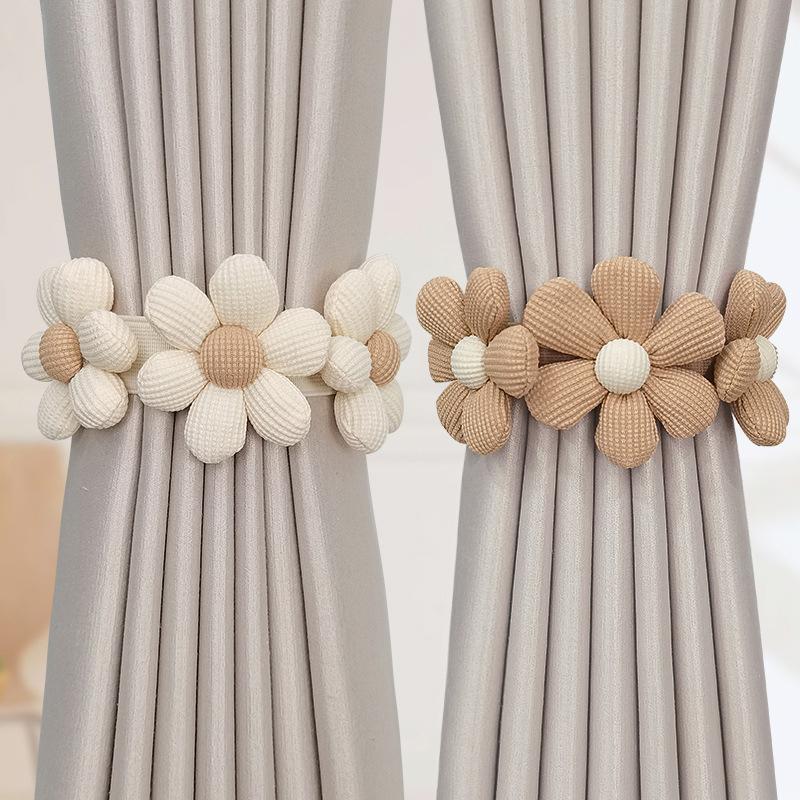 Vorm Gordijn Tieback 1 Stuks Bloem Elastische Band Gordijn Gespen Magnetische Gesp Gordijn Touw Houders Kinderkamer Home Decor