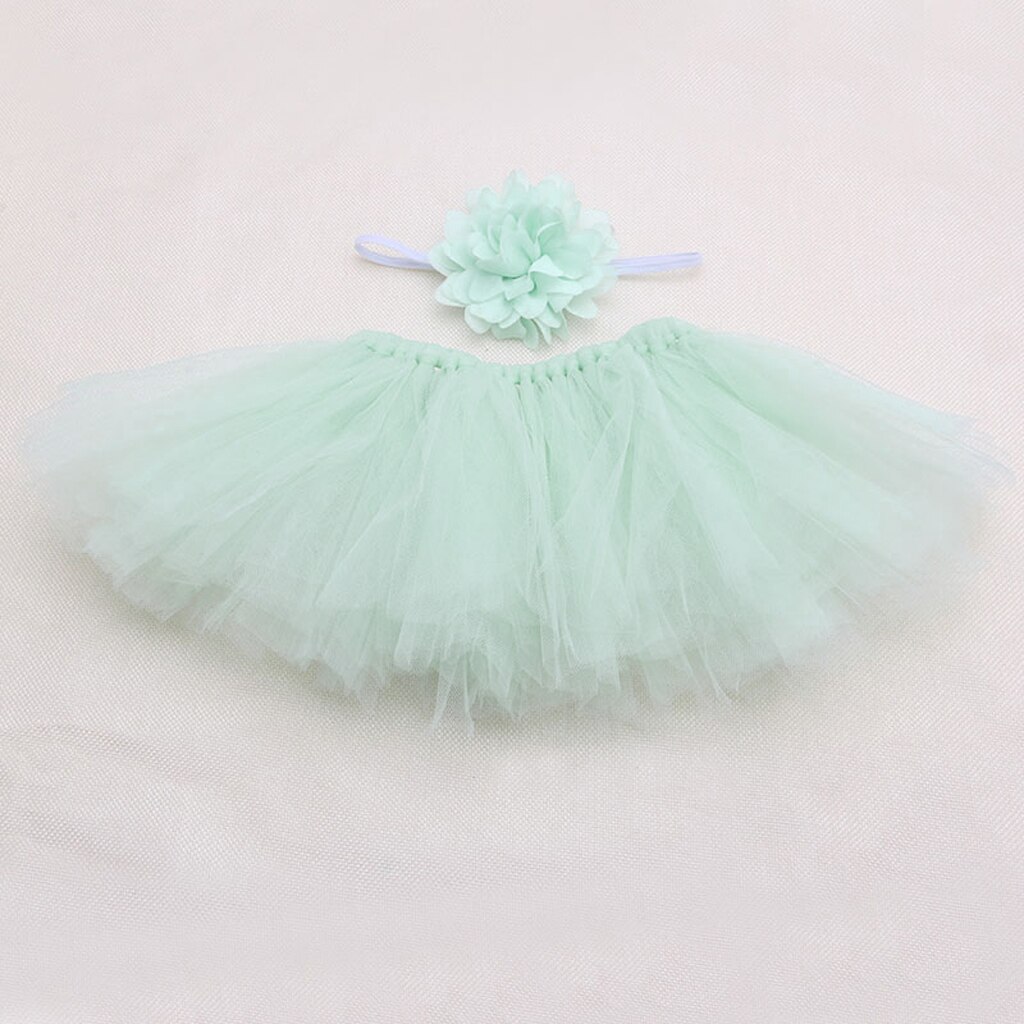 Cute Toddler Newborn Baby Girl Tutu Skirt & Headband Photo Prop Costume Outfit: 1