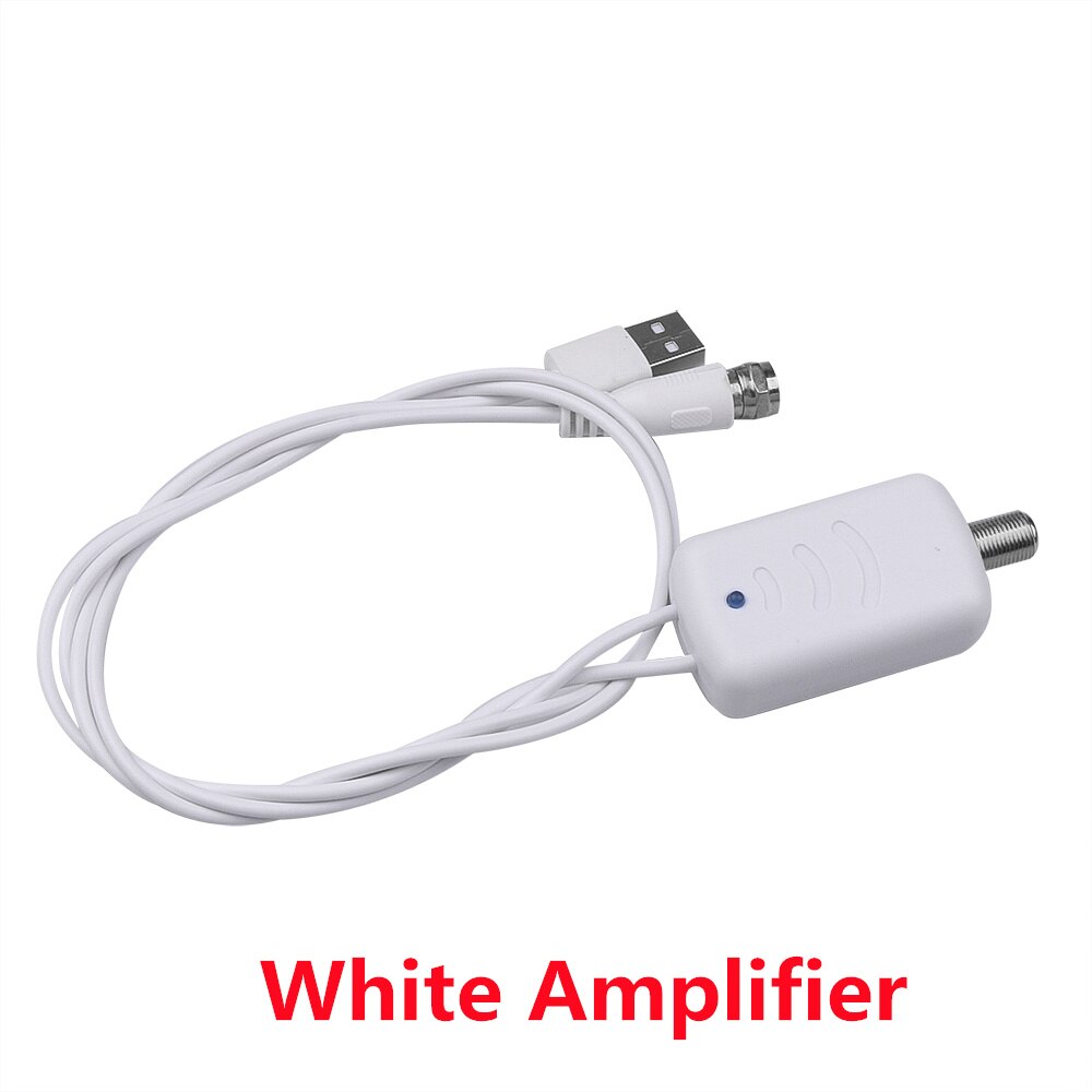 TV Stick 300 Mile Gamma Digitale HD 4K TV Antenna Indoor HDTV 1080P Ricevitore di Segnale Digitale Amplificatore Per VHF UHF: White Amplifier