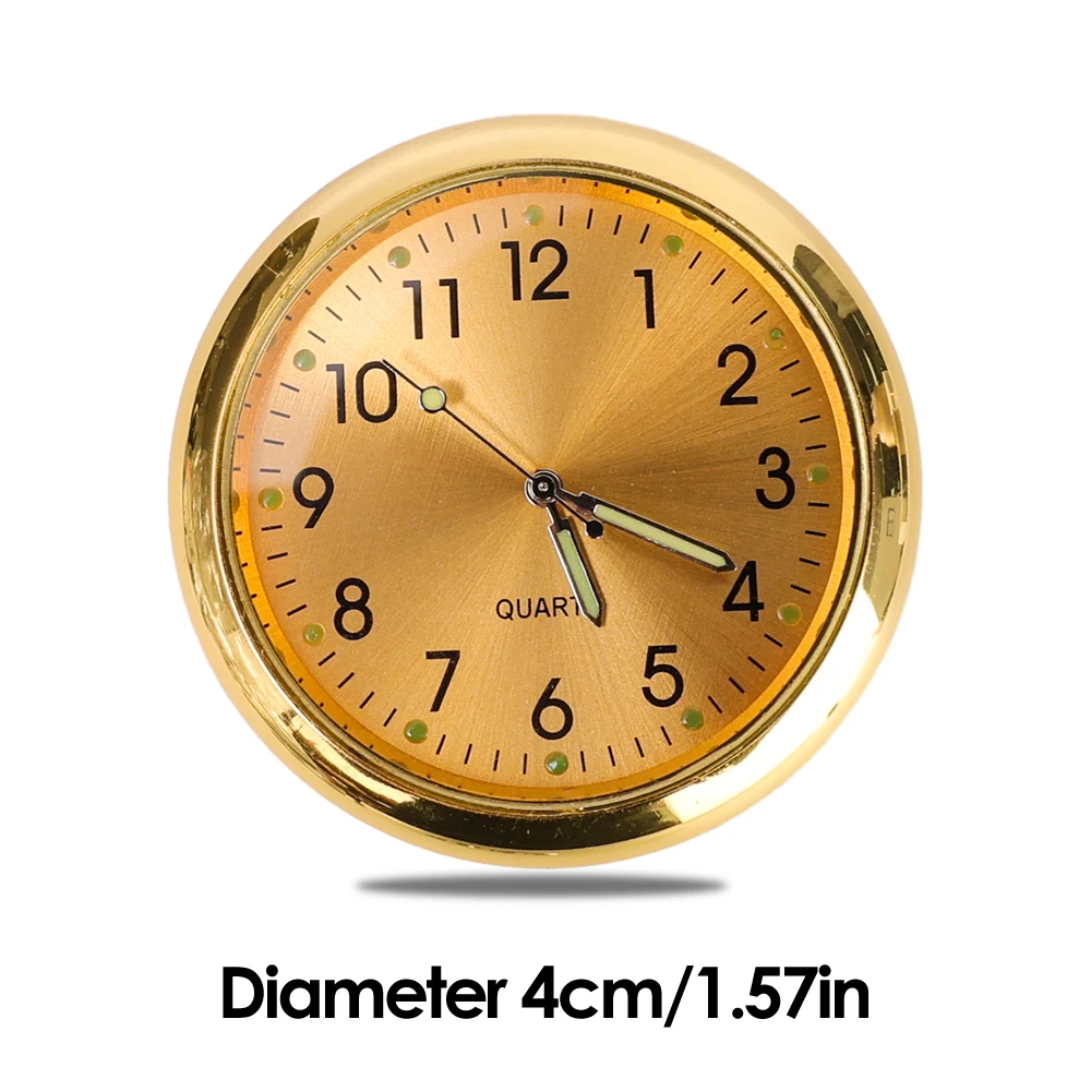 Orologio luminoso per presa d'aria per auto Orologio automatico al quarzo con presa d'aria con clip Orologio per presa d'aria automatica Accessori per auto per lo messa in piega automatico: Rosso