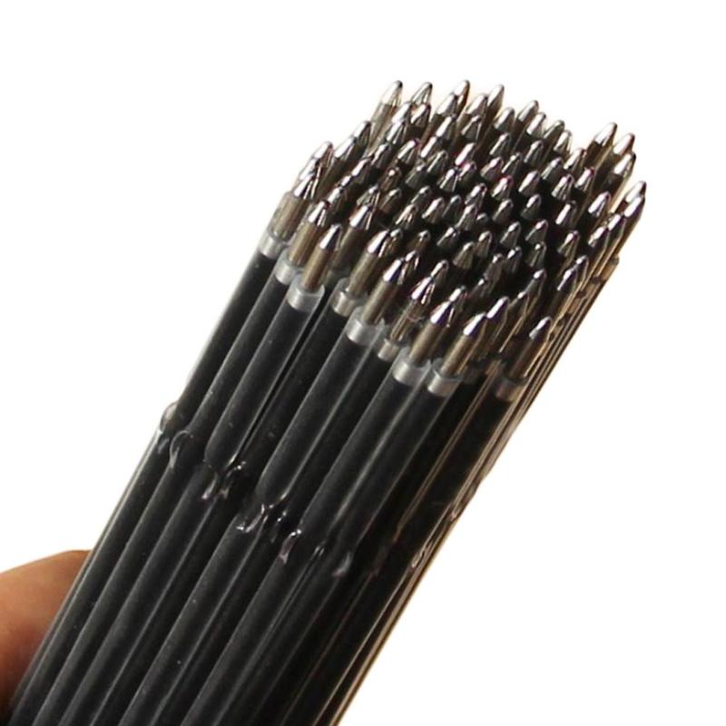 100 Stuks Balpen Vervanging Core Pen Refill Vervanging Inkt Zwart Handvat Briefpapier Teken Pen School Pen Balpen A7U9