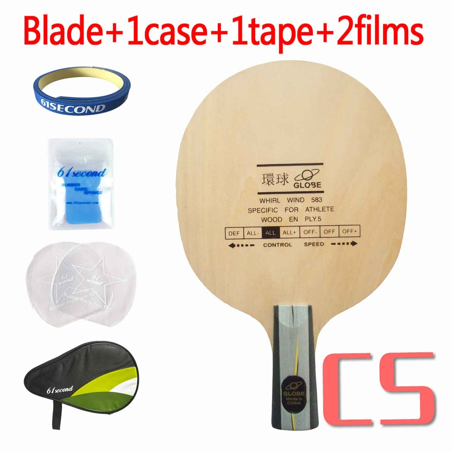 Globe whirl wind 583 speziell für athleten 5- sperrholz allround-tischtennisschläger: Cs mit hm fall