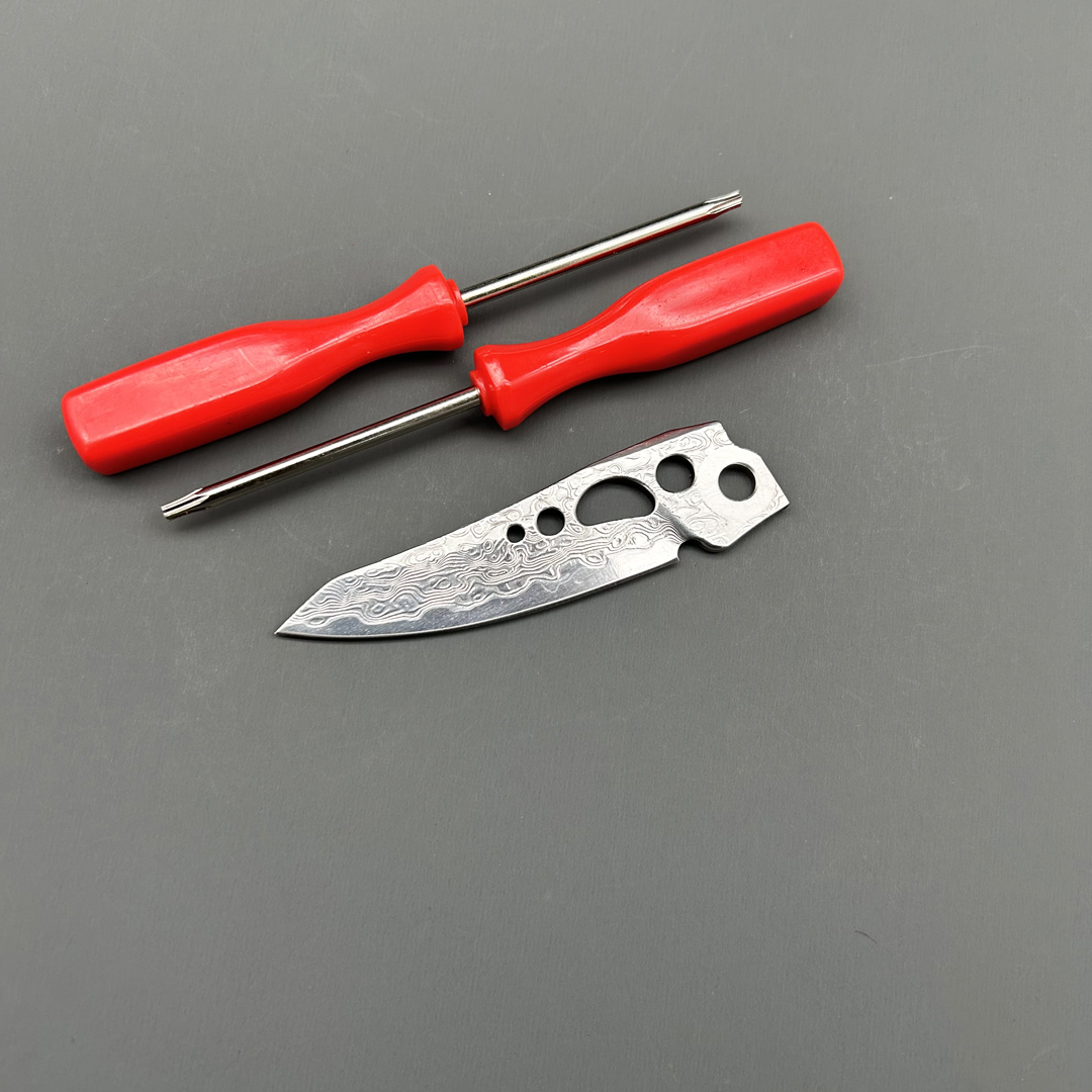 Zubehör für Leatherman Skeletool VG10 Damast stahl Ersatzteile Zange Modifikation Teil Original größe multifunktional: Weiß