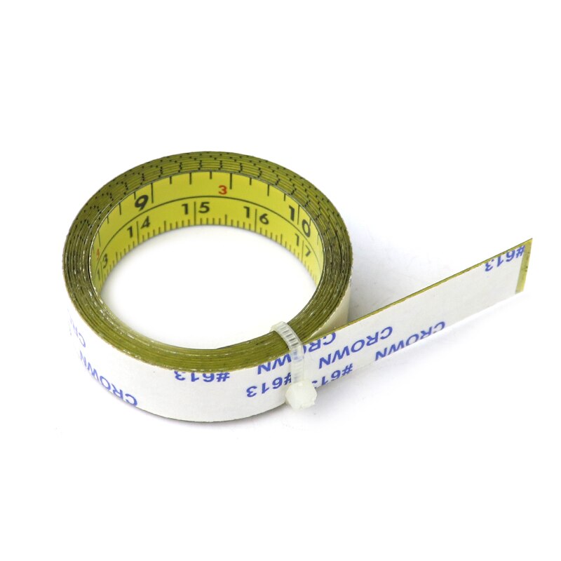1-5M Metric &amp; Inch Miter Track Tape Measure Self-Adhesive Steel Ruler Measuring Tape For T-track Router Table Woodworking Tools