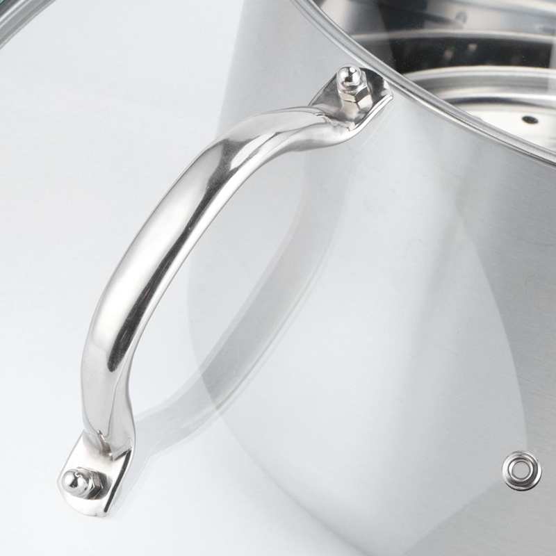 pot saucepan 28cm Multipurpose Soup Pot Stainless Steel Large Capacity Stewpan Saucepan Cooking Utensil cooking pots