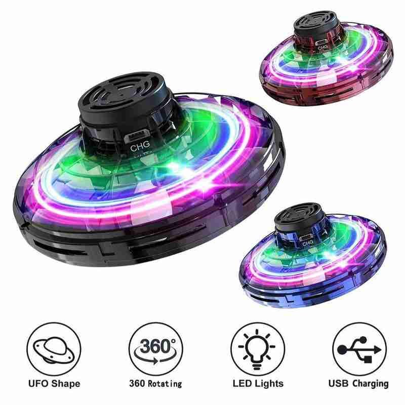 Mini Vingertop Flying Gyro Gratis Route Inductie Cyclotron Ufo Creatieve Decompressie Speelgoed