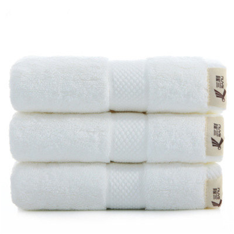 3 stk tykkere 140g bomuldshåndklæde badeværelse par år for voksne hjem hotel hjem superabsorberende ansigt håndklæder